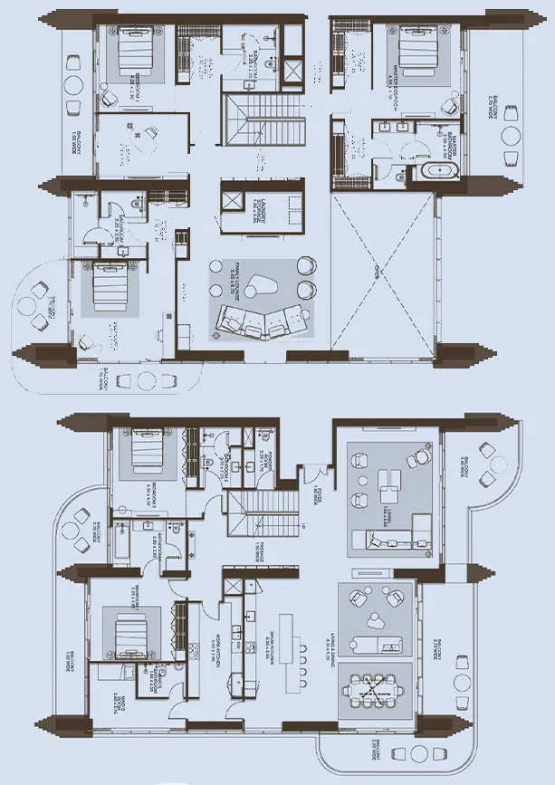 5 Bedroom Penthouse - Floor 1