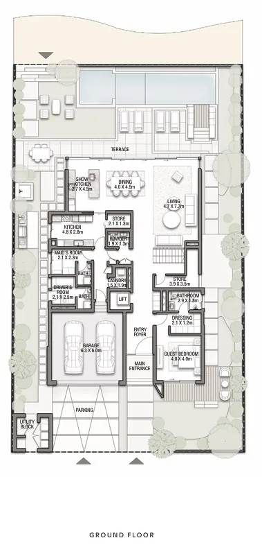 6 bedroom Villa Cyan Sky - Floor 1