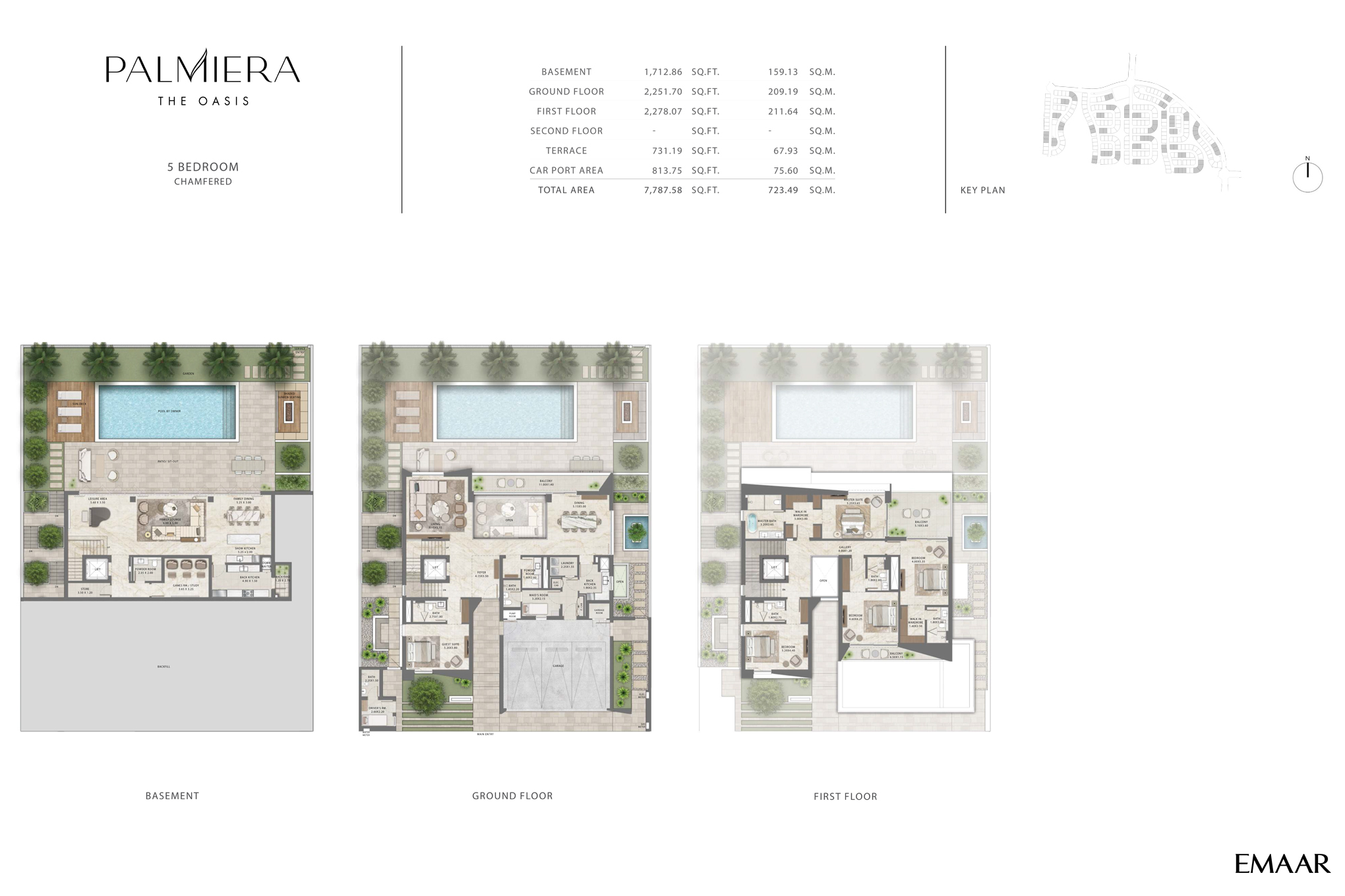 5 bedroom Villa - Floor 1